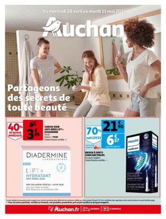 Catalogue Auchan Spécial Beauté du 28/04 au 11 mai 2021